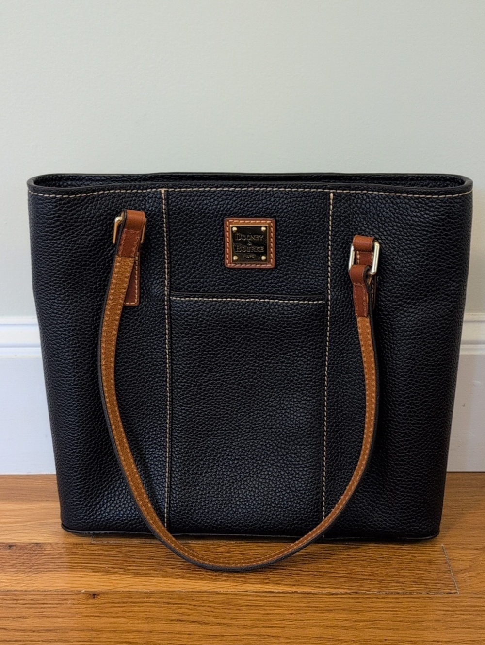 Dooney & Bourke Women's Lexington Tote in Pebble Grain Leather, Navy